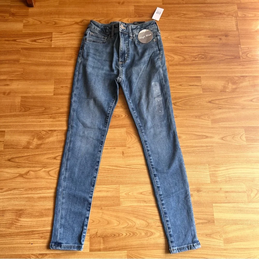 GAP Girl Denim High Rise Skinny Jeans - Light Blue